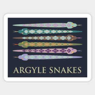 Argyle Snakes Sweater Socks Scottish Diamond Pattern Sticker